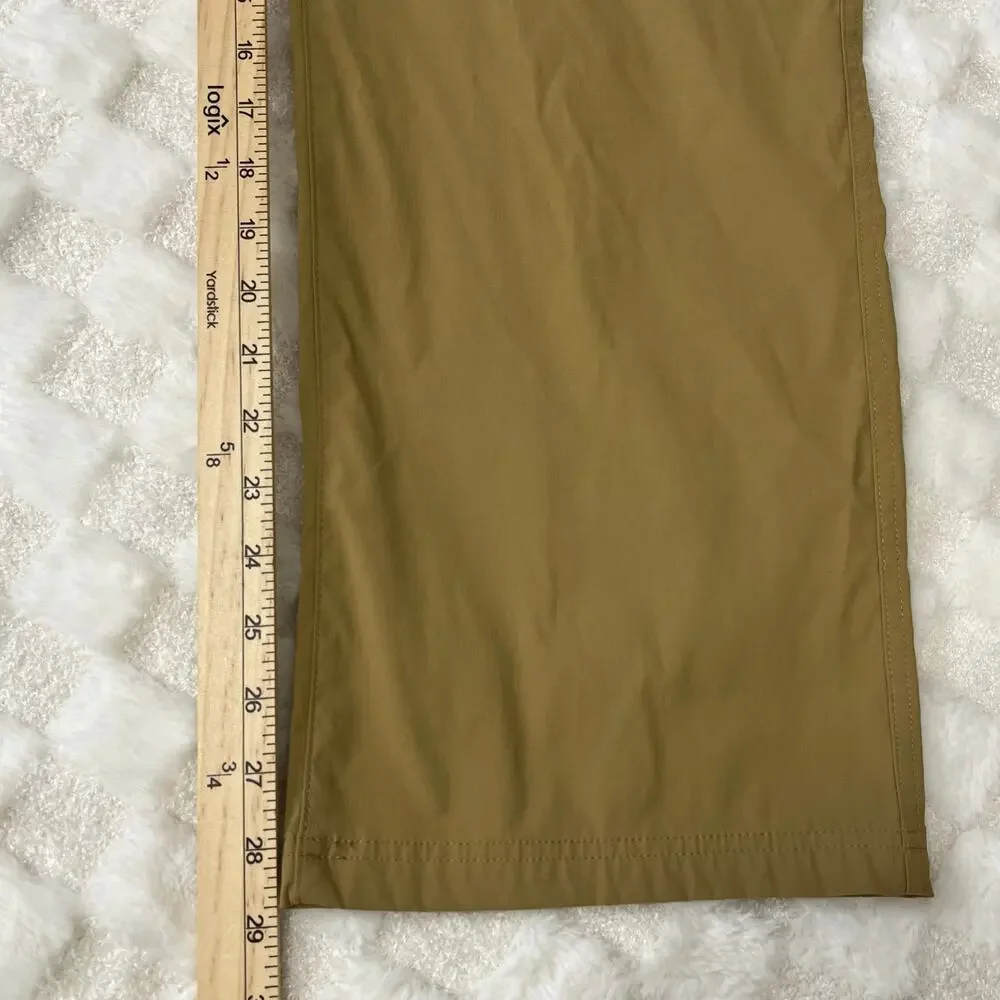Orvis 38x29 Khaki Stretch Hiking Pants Water Repellent Outdoor Travel Pockets